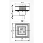 Трап душевой AlcaPlast APV4444/APV4344